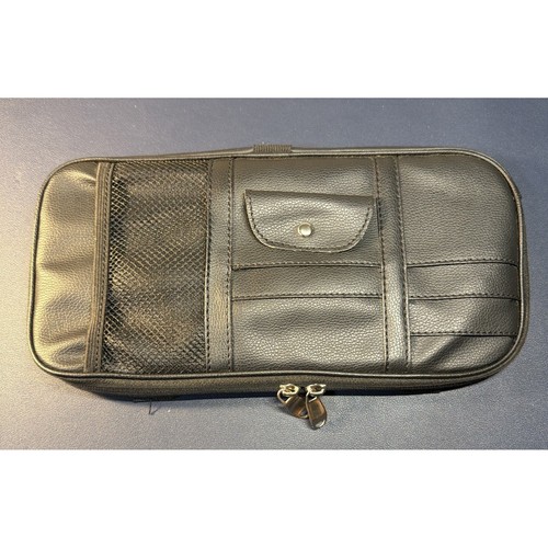 Car Sun Visor bag Leather Organizer Auto Interior Pocket Sunglass Card Storage