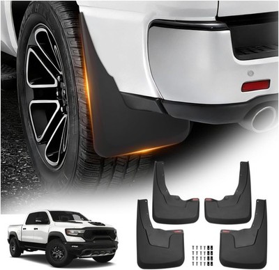 4 Pack Truck Mud Flaps for 2019-2024 Dodge Ram 1500 Front & Rear