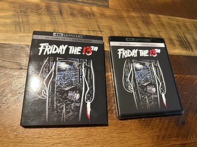 Friday the 13th (4K Ultra HD, Paramount, Slipcover, 80 s Horror, NEW)