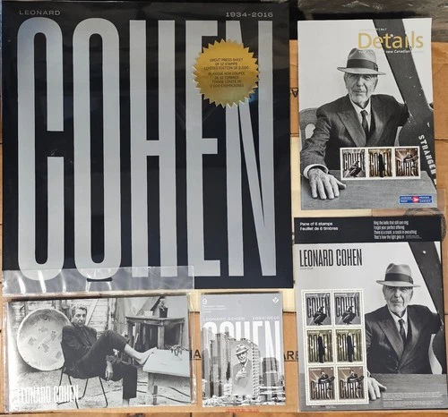 Canada Post 2019 Leonard Cohen Set Press Sheet 1st Day Env See Desc for included