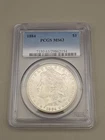1884 $1 Morgan Silver Dollar PCGS MS63