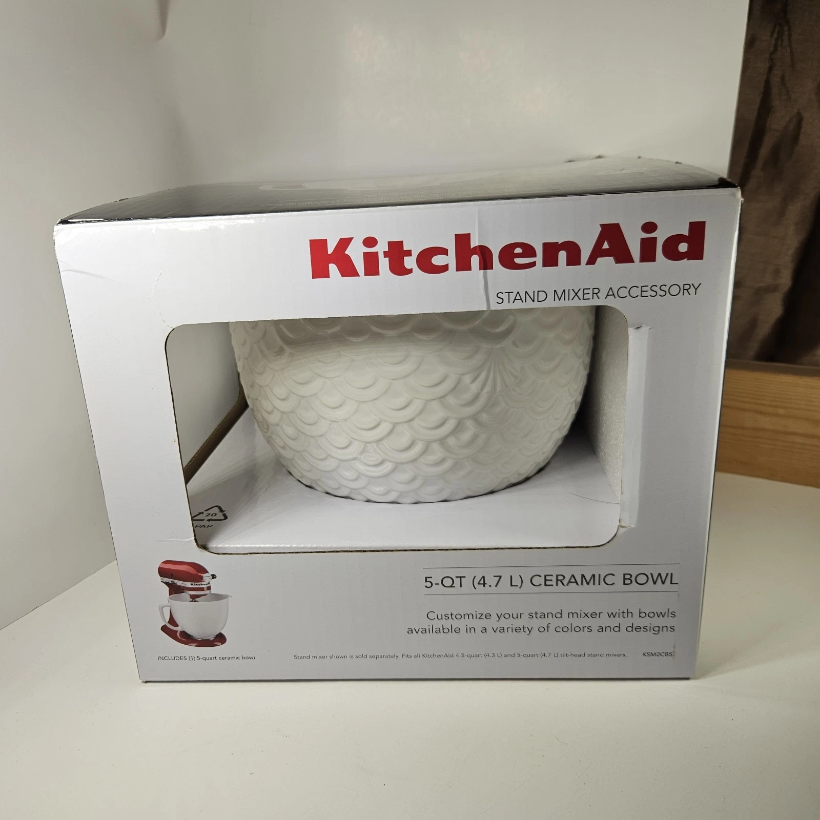 KitchenAid 5qt Classic Column Ceramic Mixing Bowl Hearth & Hand Exclusive