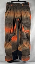 Columbia Pants Mens Medium Brown Orange Titanium Omni Tech Cargo Snow Ski