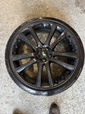 JAGUAR SENTA ALLOY WHEEL  XF X350 XJ6 XJ8 XK 8.5 X 20 INCH REPAIRED, WITH TYRE