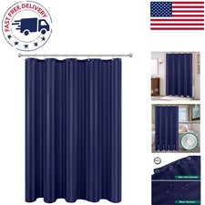 Elegant 72x72 Striped Water-Resistant Shower Curtain Liner for All Bathrooms