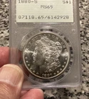 1880-S United States Morgan Silver Dollar PCGS MS65 OGH Green Label Rattler