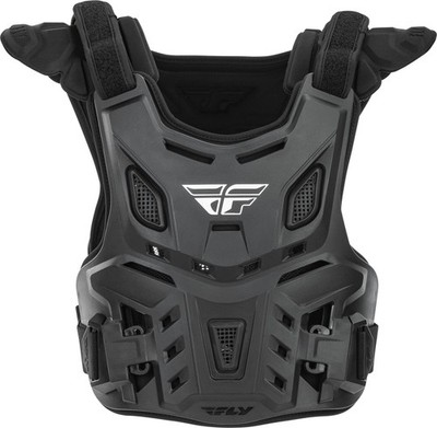 Fly Racing Revel Race CE Upper Torso Roost Guard / Chest Protector Youth Black