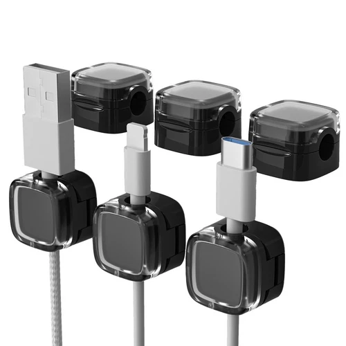 2X(6 Stück Magnetische Kabelmanagement-Clips, Datenkabel-Organizer, Schreib4181