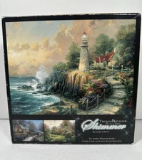 Thomas Kinkade The Light Of Peace Shimmer 750pc Glitter Puzzle Ceaco USA NEW