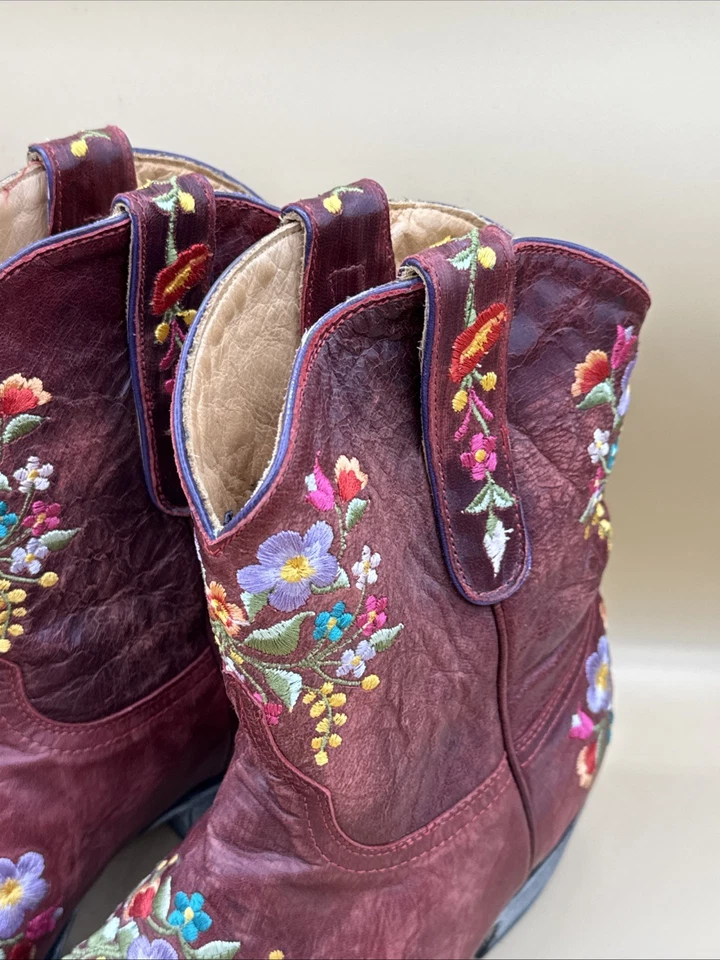 Old Gringo Sora Botas Marrón Floral Bordado Western Talla 11B Mujer’s Vaquera Foto 4 de 4