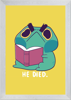 Frosch Spoiler gerahmtes Wandbild Poster Leinwanddruck Bild