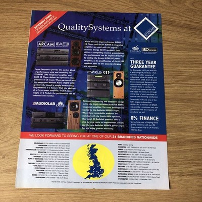 GRAM07 MAGAZINE ADVERT 11X8 AUDIOLAB & CYRUS AT SEVENOAKS HIFI