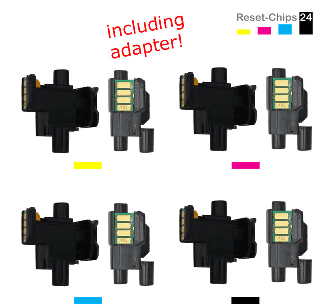 4x Toner Chip Y/M/C/K passt für Brother DCP-L 3510 3517 3550 HL-L 3210 TN243
