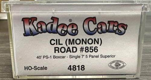 Kadee Cars escala HO #4818 40’ PS-1 Boxcar CIL (Monon) #856 nuevo en caja | Zustand: New