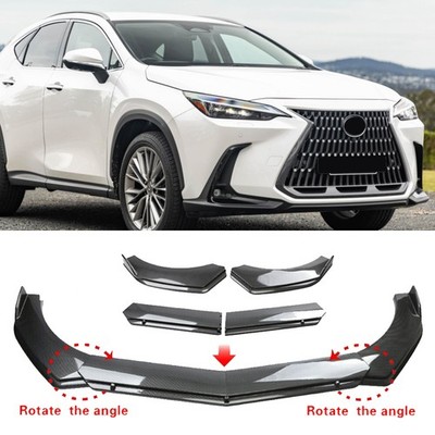 For Lexus NX200 NX250 NX300 NX350 Front Bumper Lip Spoiler Carbon Fiber Style