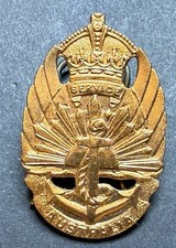 Australia WW2 Civilian Service Pin 1948 Amor Brass Civil
