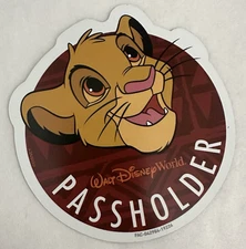 Walt Disney World Annual Passholder AP Magnet Disney The Lion King Simba