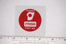 MSHA Calcomanía Adhesiva Seguridad Minera Entrenada Primeros Auxilios Reflectante