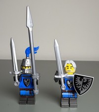 LEGO Black Falcon Female Male Knight Minifigures IDEA084 IDEA085 21325