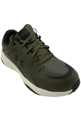 Under Armour Men's Edge LTHR Training Sneakers Green/White