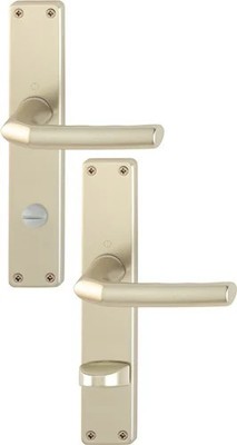 HOPPE Langschildgarnitur Birm.1117/202SP Alu.F2 SK/OL 78mm DIN L/R - 2534073