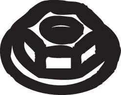 NUT EXHAUST MANIFOLD 258-036 FORNUT EXHAUST MANIFOLD 258-036 FOR ALFA ROMEO CIT - Image 2 of 4