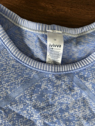 Ivivva by Lululemon Girl's Fly Tech Swiftly Short Sleeve Size 14 - Picture 2 of 6
