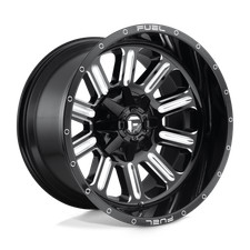 18x9 Fuel D620 Hardline Gloss Black Milled Wheel 6x1356x5.5 2mm