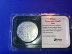 2002 Silver American Eagle Dollar $1 Uncirculated-Littleton Coin w/rim toning