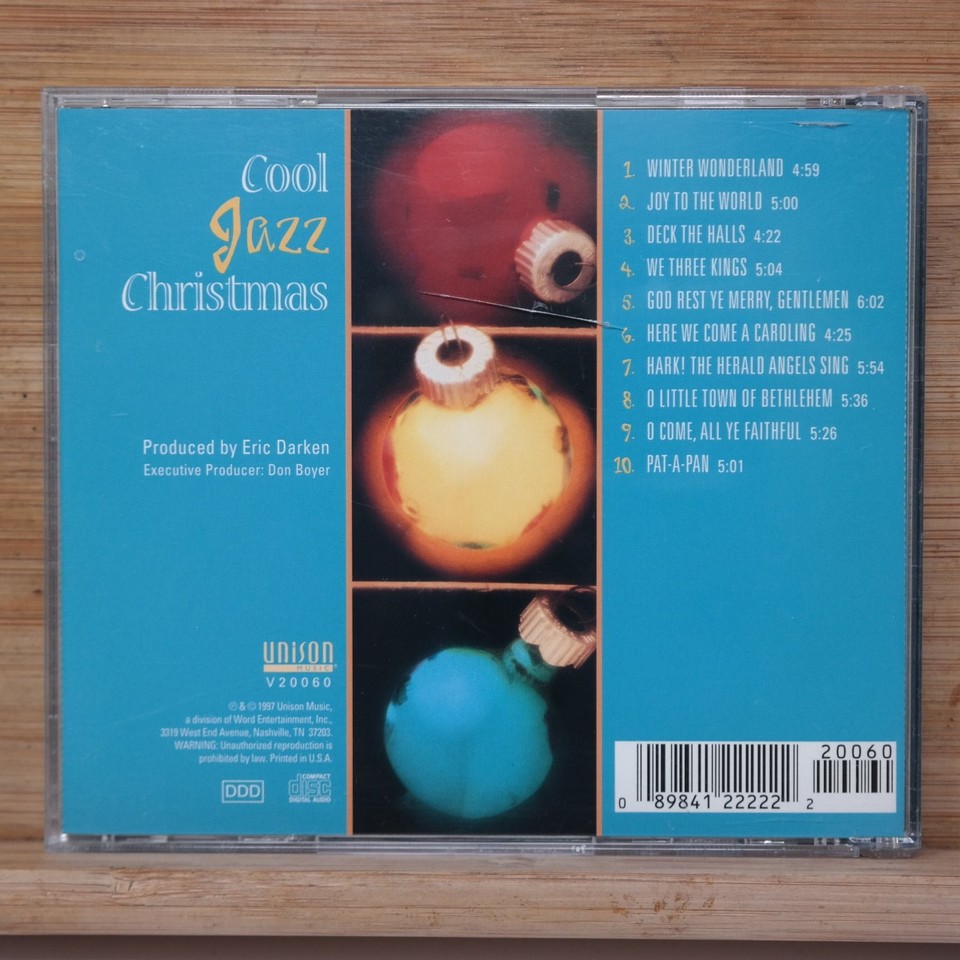 Cool Jazz Christmas CD 1997 Instrumental Holiday Jazz Unison Music | eBay