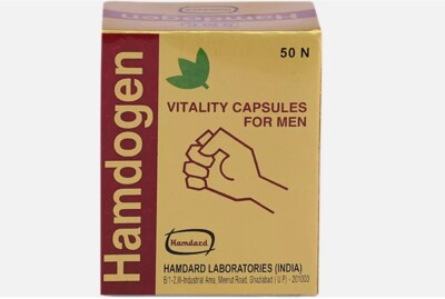 Hamdard HAMDOGEN Vitality 60 Kapseln für Männer Wellness Herbal Unani kostenl...