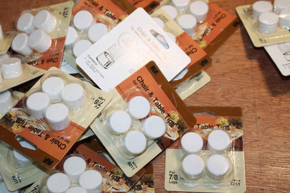 Lote De 24 Mesas Silla Waxman Modelo 6011 7/8 Pulgadas Muebles Patas Puntas Blanco Foto 4 de 4