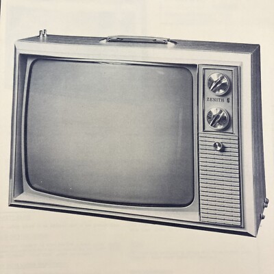 1968 Zenith TV Model 14Z26 14Z27 Wire Schematic Service Manual
