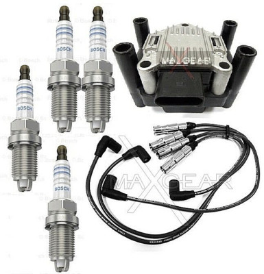 Zündkerzen Zündkabel Zündspule AUDI A3 A4 VW Caddy Golf 4 5 Passat 3B 3BG