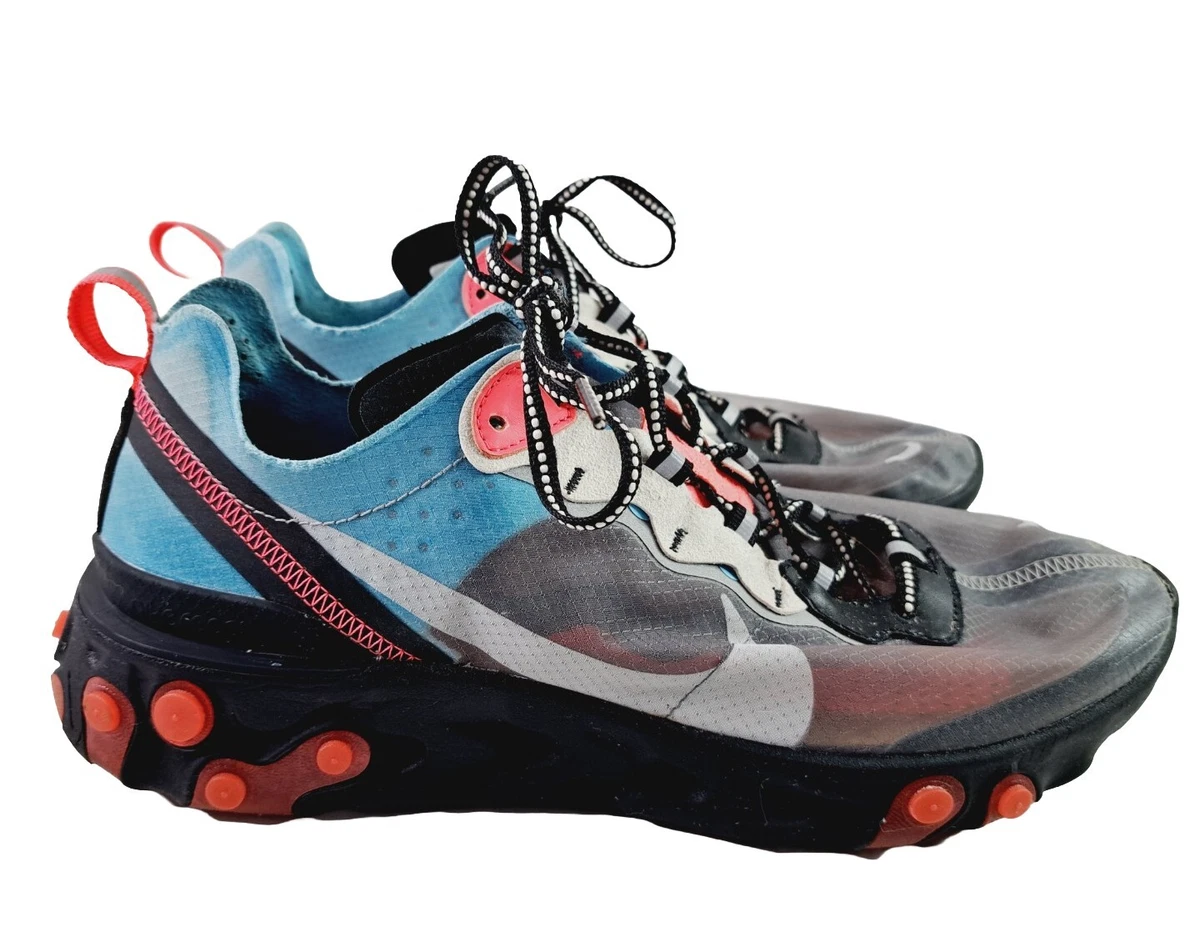 Nike React Element 87 Chill Blue Solar Red AQ1090 006 Men Size 11.5