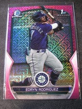 EDRYN RODRIGUEZ 2023 1st Bowman Chrome Mega Box Prosp. Pink Refractors #185 /199
