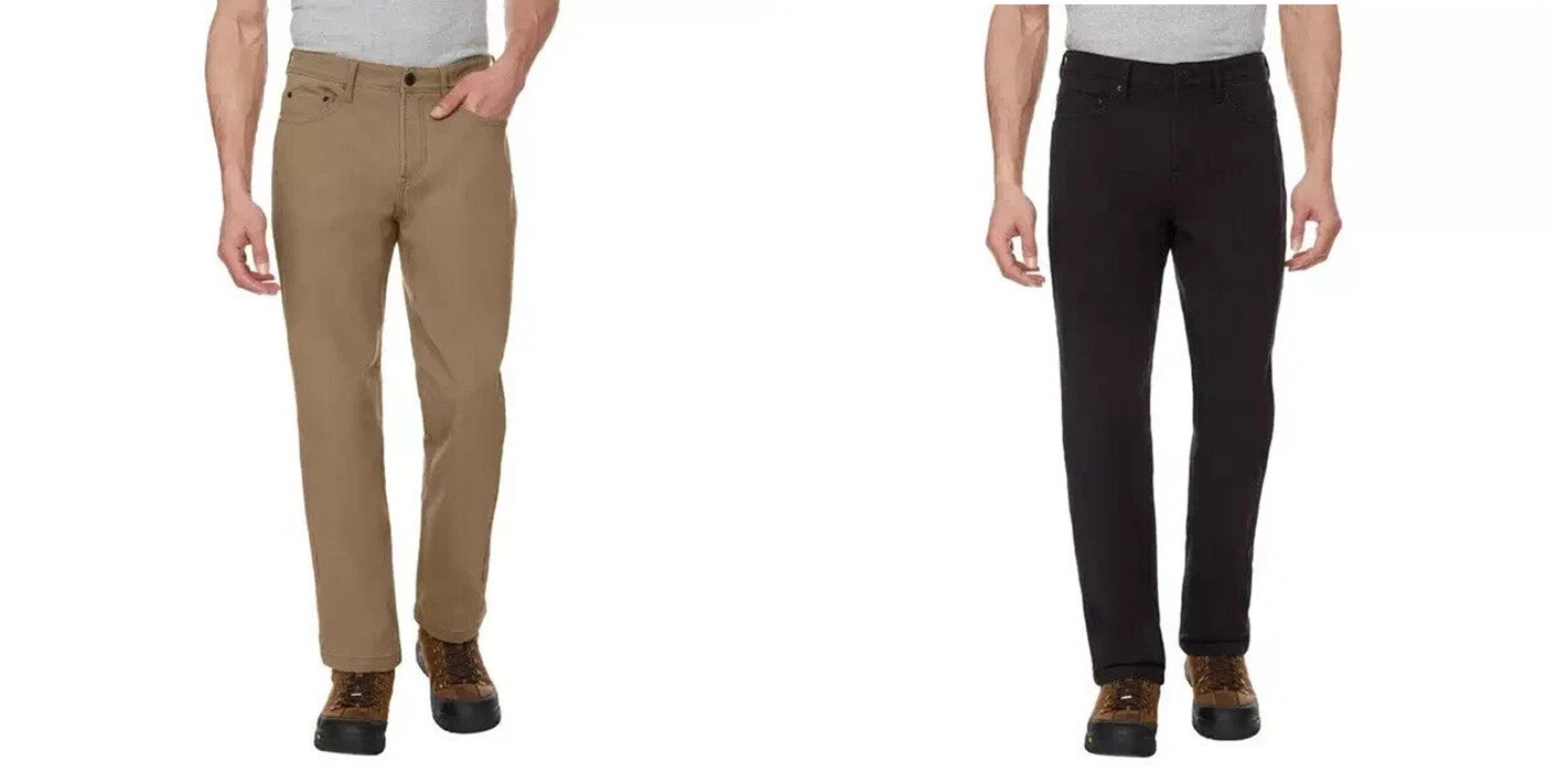 Cat Men's Fleece Lined Canavas Pant