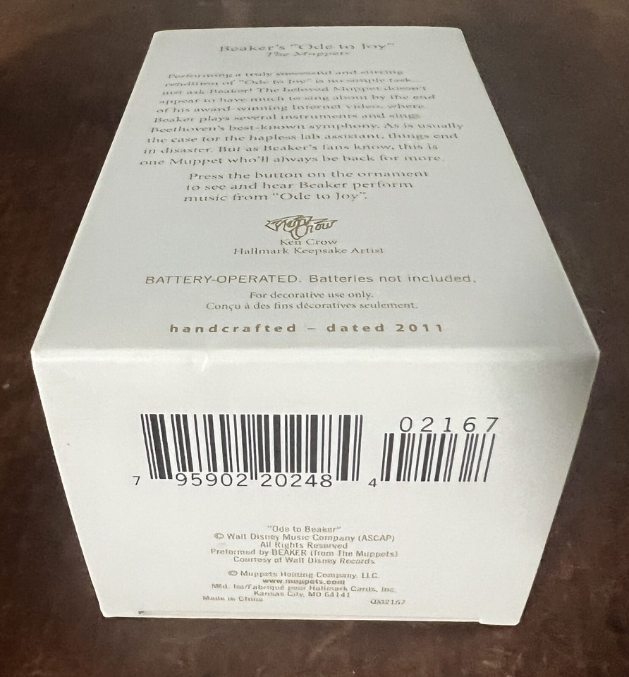 Hallmark Keepsake Beaker's Ode to Joy Magic Ornament Sound & Motion IOB eBay