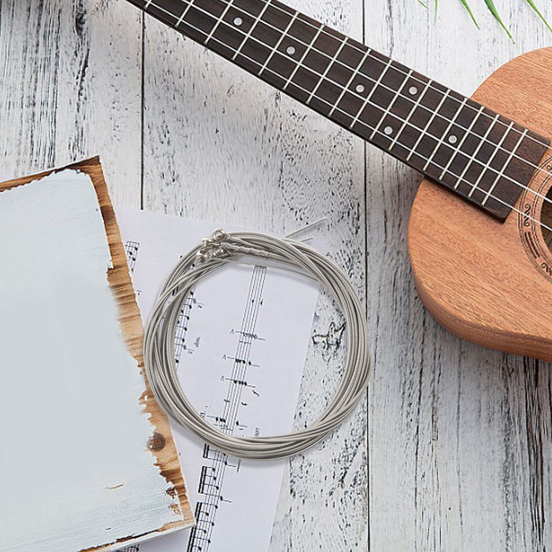 4 Pieces Bass Strings Accessories Guitar Strings Silver Plated GuiU2 | eBay