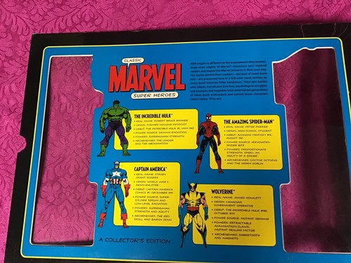 Marvel Super Heroes Hulk, Spiderman , Wolverine,captain America A Collectors Edi - Picture 3 of 6