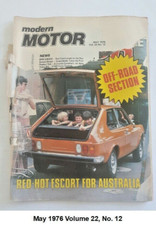 1976 May MODERN MOTOR Magazine Valiant Charger Escort RS2000 Porsche 911S Morris