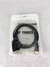 XF TIMES HDMI to VGA Gold Plated Active Video Adapter cable 6 FT