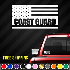 American Flag Coast Guard Vinyl Decal Sticker | USA American Military Pride 769