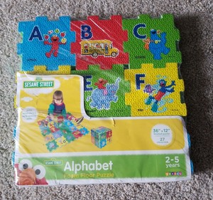 sesame street play mat foam