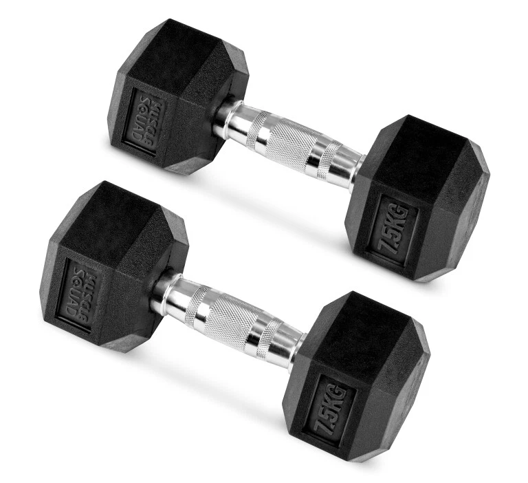 Weights Dumbells Hex Dumbbells - Multi Gym, Gym Equipment 5-40kg - MuscleSquad
Opens in a new window