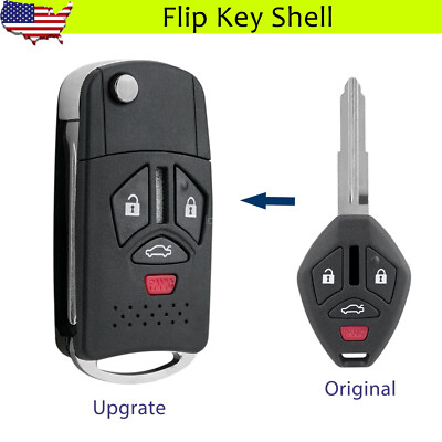 #ad Replacement for 2007 2012 Mitsubishi Eclipse Galant Lancer Flip Key Fob Shell $11.95
