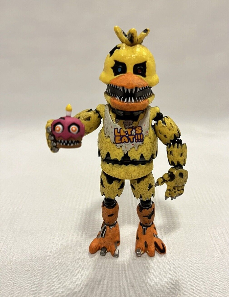 Funko POP Games Five Nights at Freddy's Nightmare Chica Action Figure :  Funko Pop! Games: : Toys