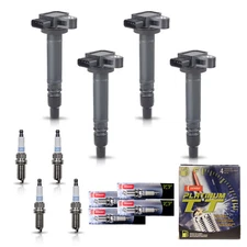 4X Ignition Coil + 4X Denso Platinum Spark Plug fit 00-04 Toyota Tacoma l4 2.7L