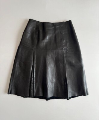 MIU MIU FW1998 Leather Skirt Size:40 Black | eBay MIU MIU FW1998 Leather Skirt Size:40 Black | eBay