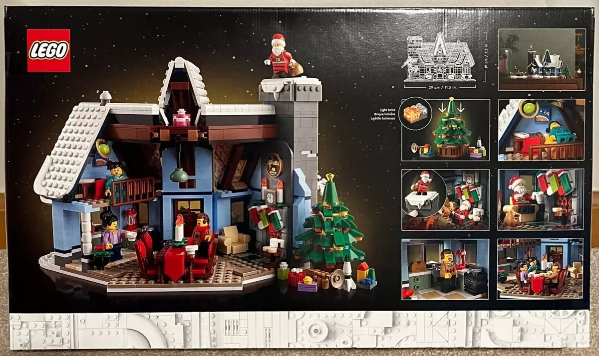 LEGO Icons Santa's Visit 10293 Christmas House Model Building Set for  Adults and Families, Festive Home Décor with Xmas Tree, Gift Idea